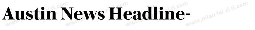 Austin News Headline字体转换